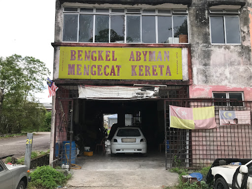 BENGKEL ABYMAN MENGECAT KERETA
