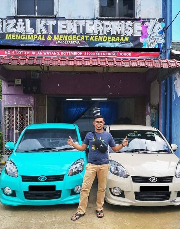 kedai cat kereta terbaik di daerah kota tinggi