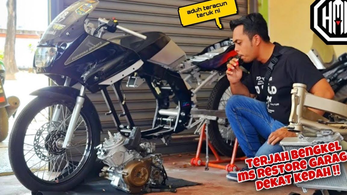 zimar garage bengkel motorsikal baik pulih dan cat